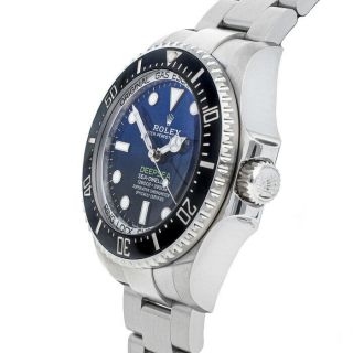 Rolex Deepsea Sea - Dweller Deep Blue Auto Steel Mens Oyster Bracelet Watch 126660 3