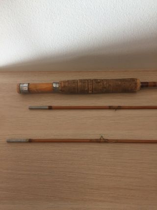 South Bend Comficient Grip 7 1/2 3 Piece Foot Bamboo Fly Rod Vintage MM3 - 999 2