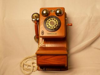 Vintage Crosley Limited Edition Wooden Wall Phone
