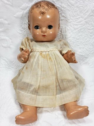Vintage C1930s Effanbee Patsy Baby Doll Composition & 11 " Tall,  Sleep Eyes