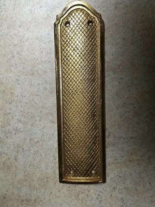 French Door Plate Vintage Antique Style Brass Plated Finger 4 Available