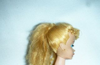 Vintage Blonde Ponytail 3 Barbie Doll 1960 ' s Japan Marked 3