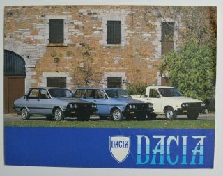 Dacia Sedan 1304 Camionnette 1980s Dealer Brochure - French - Canada