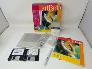 Vintage Wacom ArtPad II Tablet Graphics Digitizer Serial Plug 5 Inch KT - 0405 - R 2