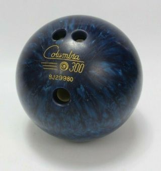 Vintage Columbia 300 Blue Swirl Bowling Ball 8j29980 10 Lb 5 Oz