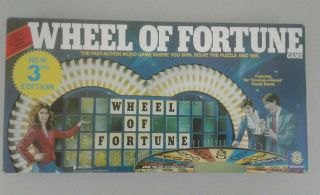Vintage 1985 Wheel Of Fortune A Merv Griffin Enterprises Game 3rd Edition