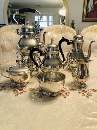 Tiffany & Co.  Sterling Silver Vintage 6 Piece Tea Set “queen Anne”