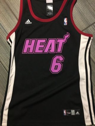 Lebron James Miami Heat 6 Jersey Nba For Her Woman’s Size Small Rare Pink