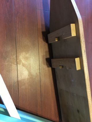 Vintage Ironing Board Child ' s Toy Wood Folding Adjustable 23” long 2