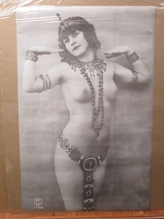 Vintage Poster Nude Chastity 1971 Hot Girl Black And White Inv 2478