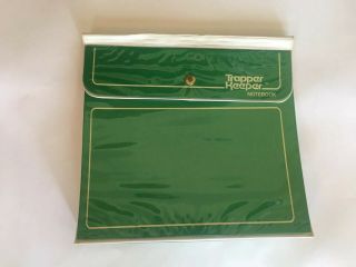 Vintage 1980s Green Mead Trapper Keeper Folder Binder.