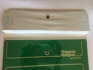Vintage 1980s Green Mead Trapper Keeper Folder Binder. 3