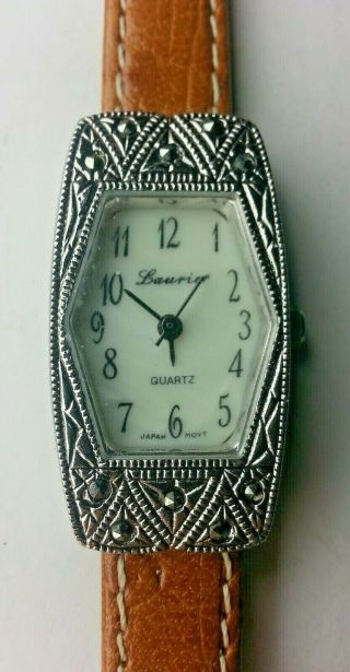 Vintage Antique Victorian Art Deco Lourier Diamond Gemstones Wrist Watch