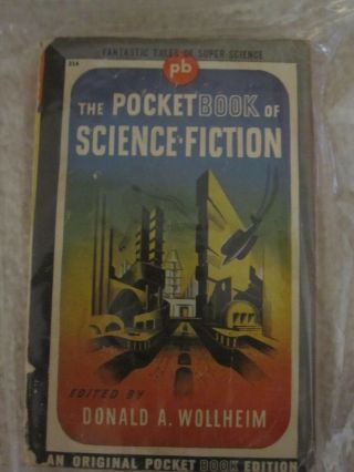 The Pocketbook Of Science Fiction 214 By Donald A.  Wollheim 1943 Vintage Pb
