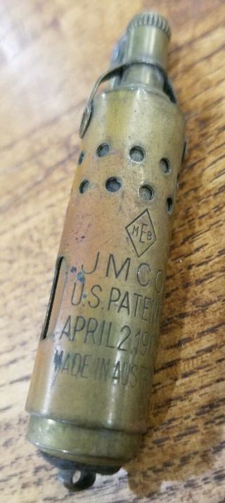 Ww1 Jmco Trench Lighter Austria 1912 Us Patent
