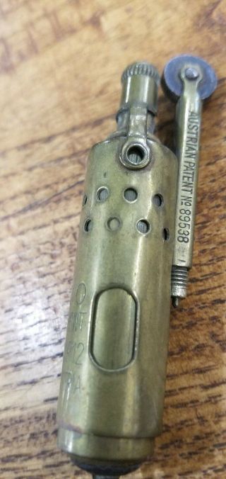 WW1 JMCO Trench Lighter Austria 1912 US Patent 2