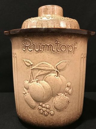 Vintage Rumtopf 829 - 29 By Scheurich West Germany Pottery 70’s Retro Kitchen