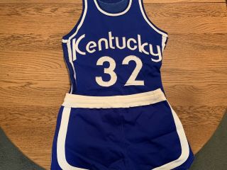 Rare Vintage Mike Gale Kentucky Colonels Aba Game Worn Jersey&trunks W/