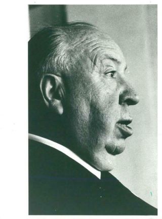 Vintage Photograph Of Alfred Hitchcock