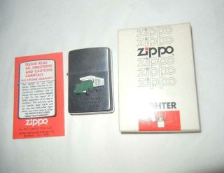 Vintage 1978 James Pauley Trucking Co.  Girard Ohio Zippo Lighter & Box Unfired