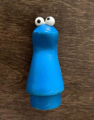 Vintage Sesame Street Little People Cookie Monster Fisher Price 1970 Muppets