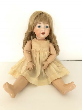 Vintage Jdk 14 Kestner Bisque Head 17” Doll.  Fully Jointed,  237?