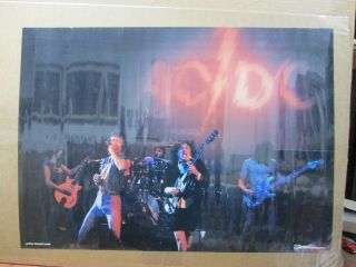 Vintage Post Ac/dc Acdc Ac Dc Rock Band 1970 