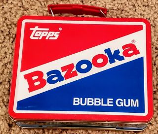 Vintage Topps Bazooka Bubble Gum Metal Lunch Box -