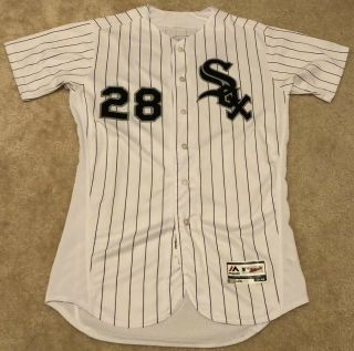 2018 Leury Garcia Game Chicago White Sox Home Jersey