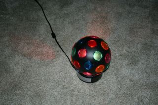 Vintage Antique Electric " Disco Ball " - 11 " Table Top - Party Light - 360 Degree - Euc