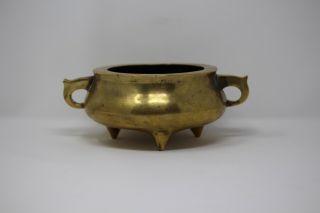 Early Large Chinese Bronze Censer Signed