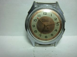 Vintage Swiss Military Watch Poldi Cal.  Eta 1080 - 50 S -