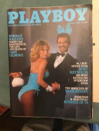(13) Vintage 1979 Playboy Magazines - All With Centerfolds - Burt Reynolds Cover