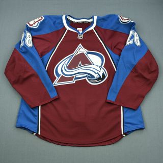 2011 - 12 Joakim Lindstrom Colorado Avalanche Game Issued Reebok Hockey Jersey