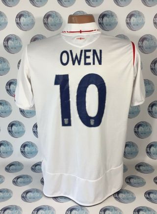 England National Team 2005 2007 10 Owen Football Soccer Shirt Jersey Umbro Xl