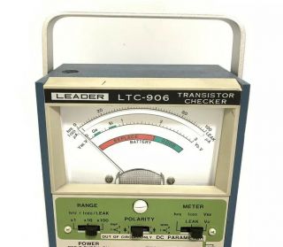 LEADER Model LTC - 906 Transistor Tester Checker Meter Vintage 3