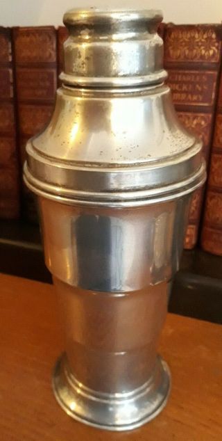 Vintage Art Deco Silver Plated Cocktail Shaker 1920s/30s