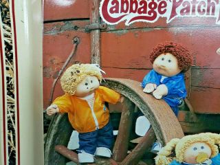 Vintage Cabbage Patch Kids 80s Metal Tin Retro Lunch Lap Tray Tv Serving Tray 2