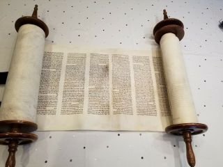 Antique Judaica Vintage Sefer Torah Poland Or Hungary C.  1920