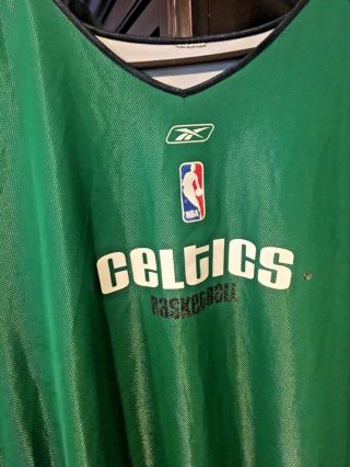 Paul Pierce Boston Celtics PRACTICE GAME WORN REEBOX JERSEY GREY FLANNELCOA 3