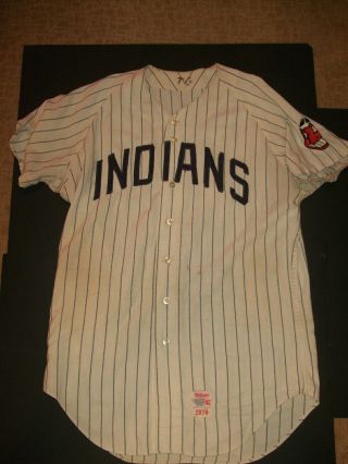 1970 1971 Ken Hawk Harrelson Cleveland Indians Game Worn Jersey Uniform Mlb