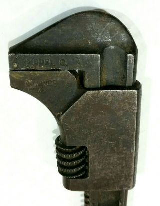Vintage Billings Model G 12 " Adjustable Wrench Made In Usa