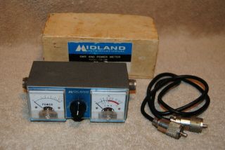 Vintage Midland International Swr & Power Meter Model 23 - 136 Ham Radio Japan