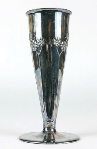 - Archibald Knox For Liberty & Co.  - Tudric Pewter Slender Bud Vase No.  0821