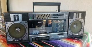 Vintage Sony Cfs - 3300 Am/fm Radio Cassette Player 1986 Boombox