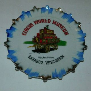Very Neat Vintage Souvenir Plate From Wisconsin Circus World Museum Baraboo