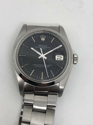 Vintage Rare Rolex Oyster Perpetual Date With Rare Mat Black Dial Ref.  1500 3