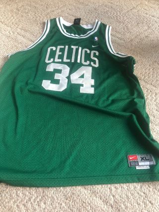 Vintage Boston Celtics Paul Pierce Nike Basketball Jersey Sz Xl Stitch