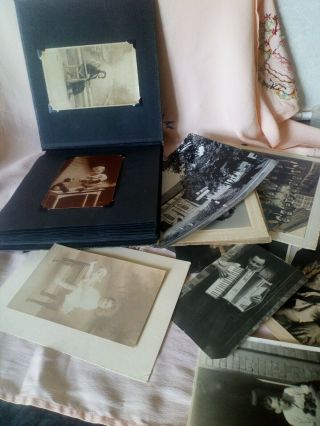 Vintage Photo Album With Black And White Photos