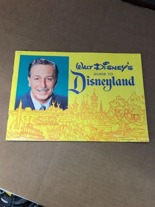 Walt Disney Guide To Disneyland Booklet 1962 Vintage